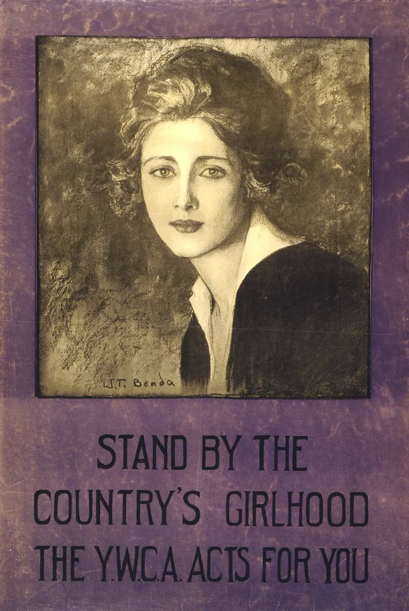 Stand By The Countrys Girlhood The Y W C A Acts For You Wall Art by Wladyslaw Theodore Benda - High-Resolution Digital Print