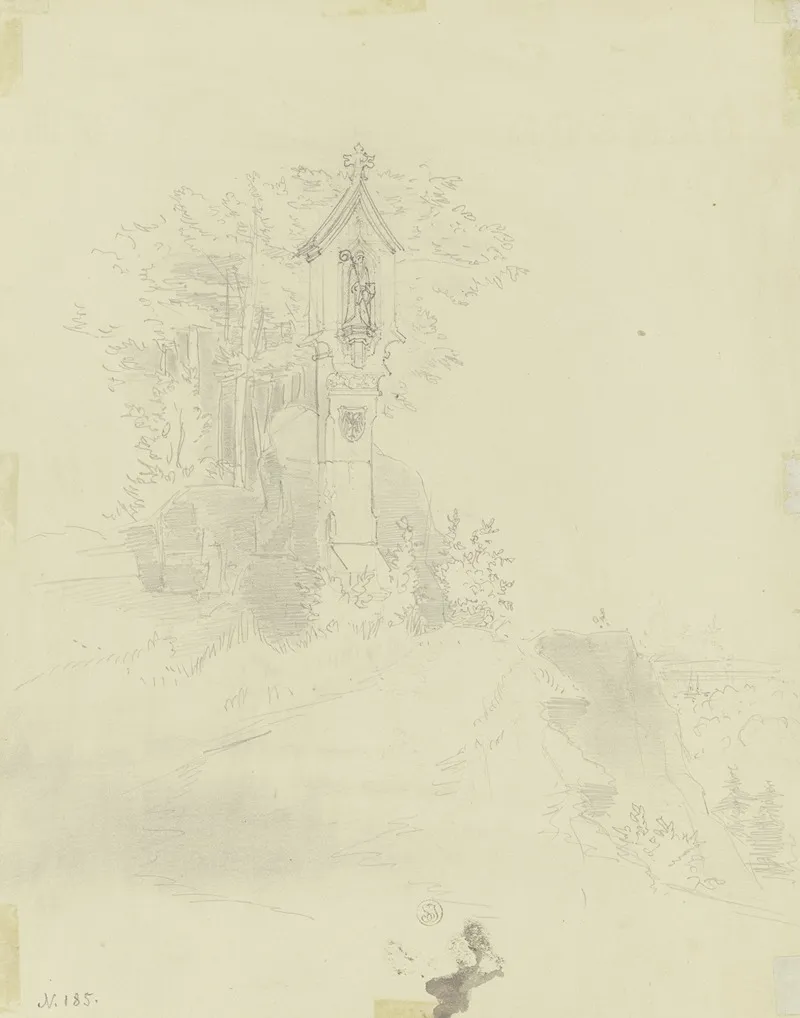 Standbild Des Heiligen Petrus Im Gebirge