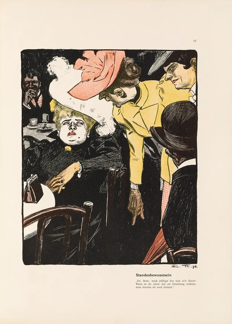Standesbewusstsein Wall Art by Eduard Thöny - High-Resolution Digital Print