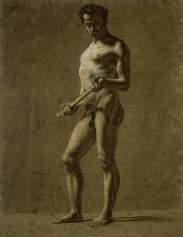Standing Academic Male Nude