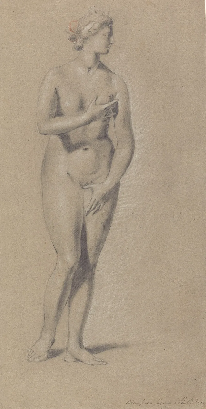Standing Classical Female Figure Wall Art by John Opie - High-Resolution Digital Print