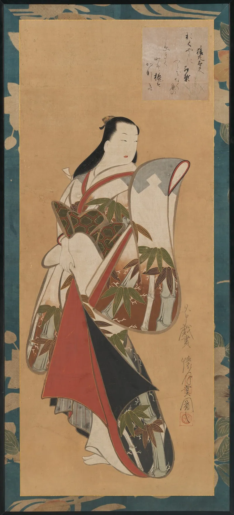 Standing Courtesan Wall Art by Kaigetsudō Ando - High-Resolution Digital Print