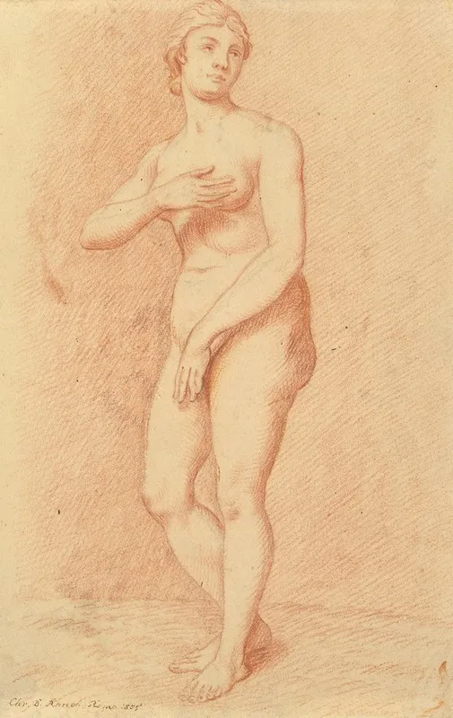 Standing Female Nude After The Medici Venus Wall Art by Christian Daniel Rauch - High-Resolution Digital Print