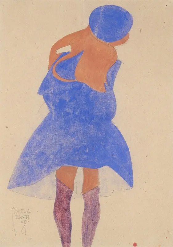 Standing Girl Back View