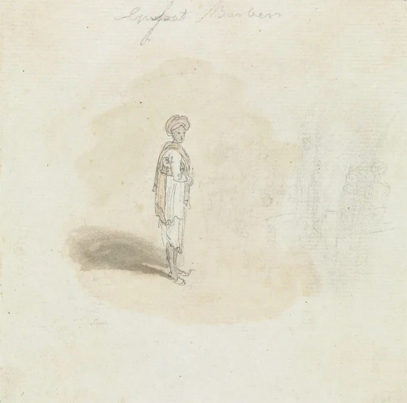 Standing Indian Man Wall Art by James Wales - High-Resolution Digital Print