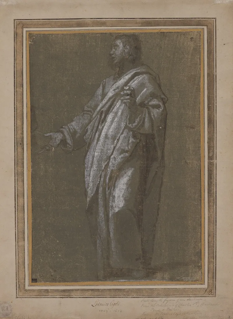 Standing Male Figure 7 Wall Art by Ludovico Cardi Cigoli - High-Resolution Digital Print
