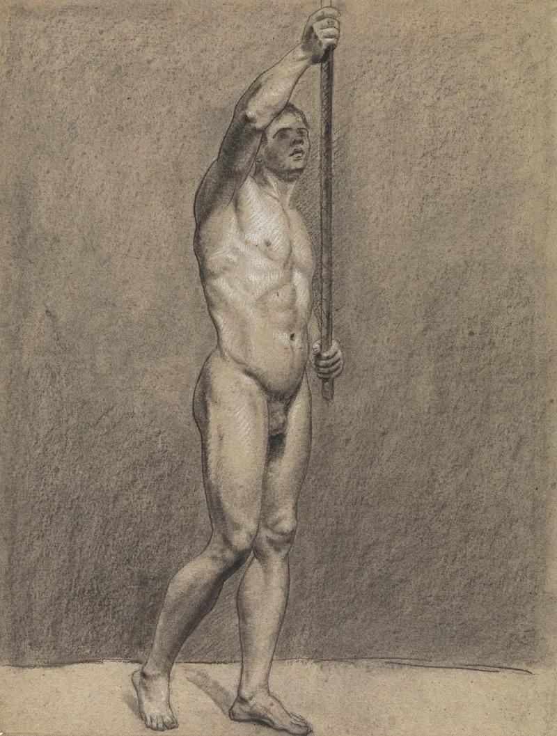Standing Male Nude 32 Wall Art by Albert Voituron - High-Resolution Digital Print