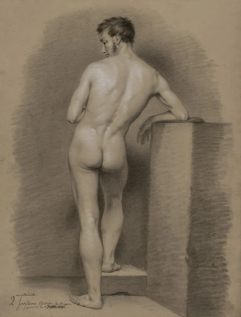 Standing Male Nude Seen From Behind 4