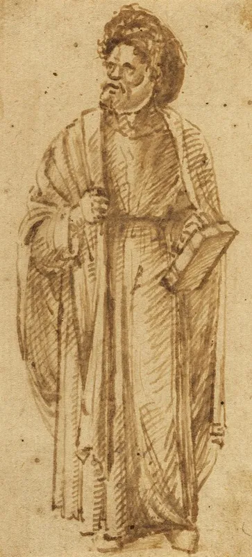 Standing Man Wearing A Turban Wall Art by Giovanni Bellini - High-Resolution Digital Print