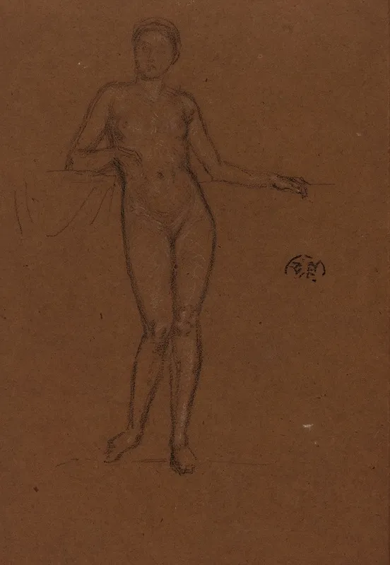 Standing Nude 18 Wall Art by James Abbott McNeill Whistler - High-Resolution Digital Print