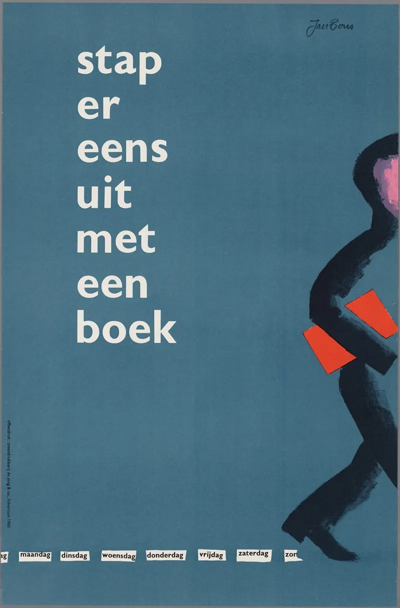 Stap Er Eens Uit Met Een Boek Wall Art by Jan Bons - High-Resolution Digital Print