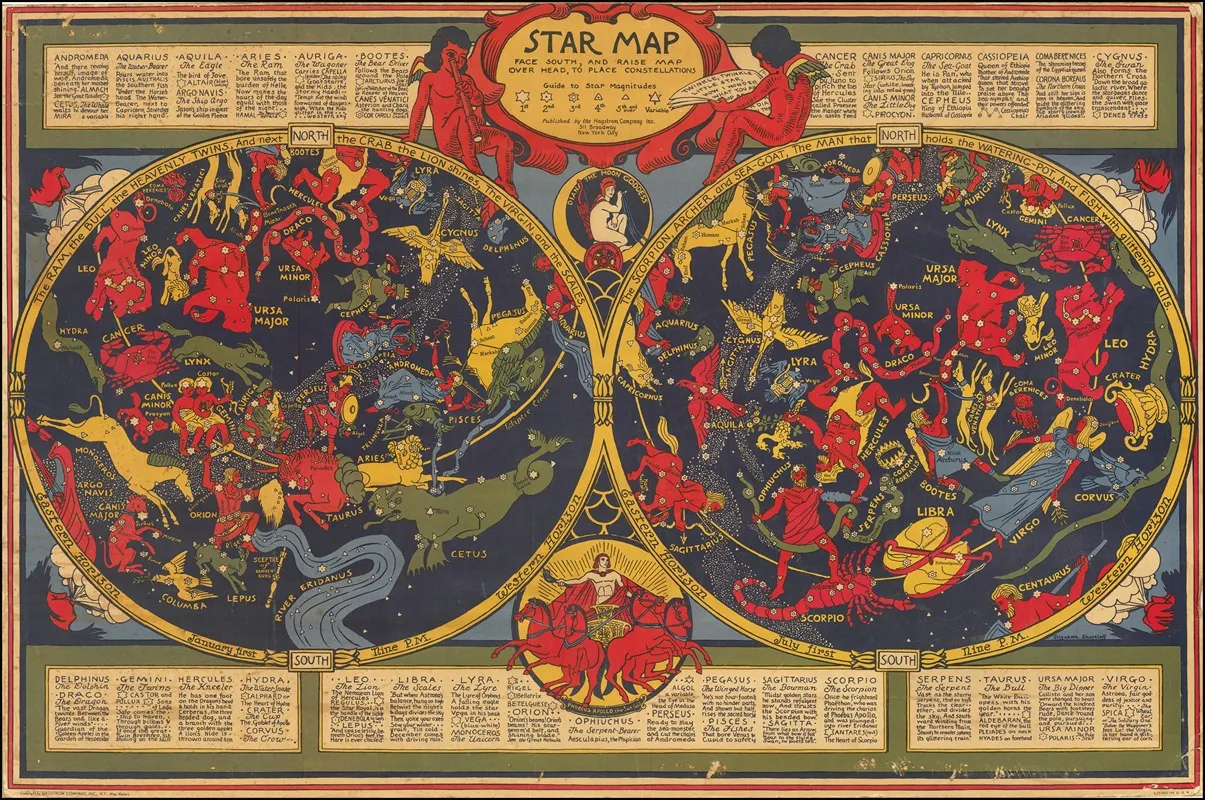 Star Map Wall Art by Elizabeth Shurtleff - High-Resolution Digital Print