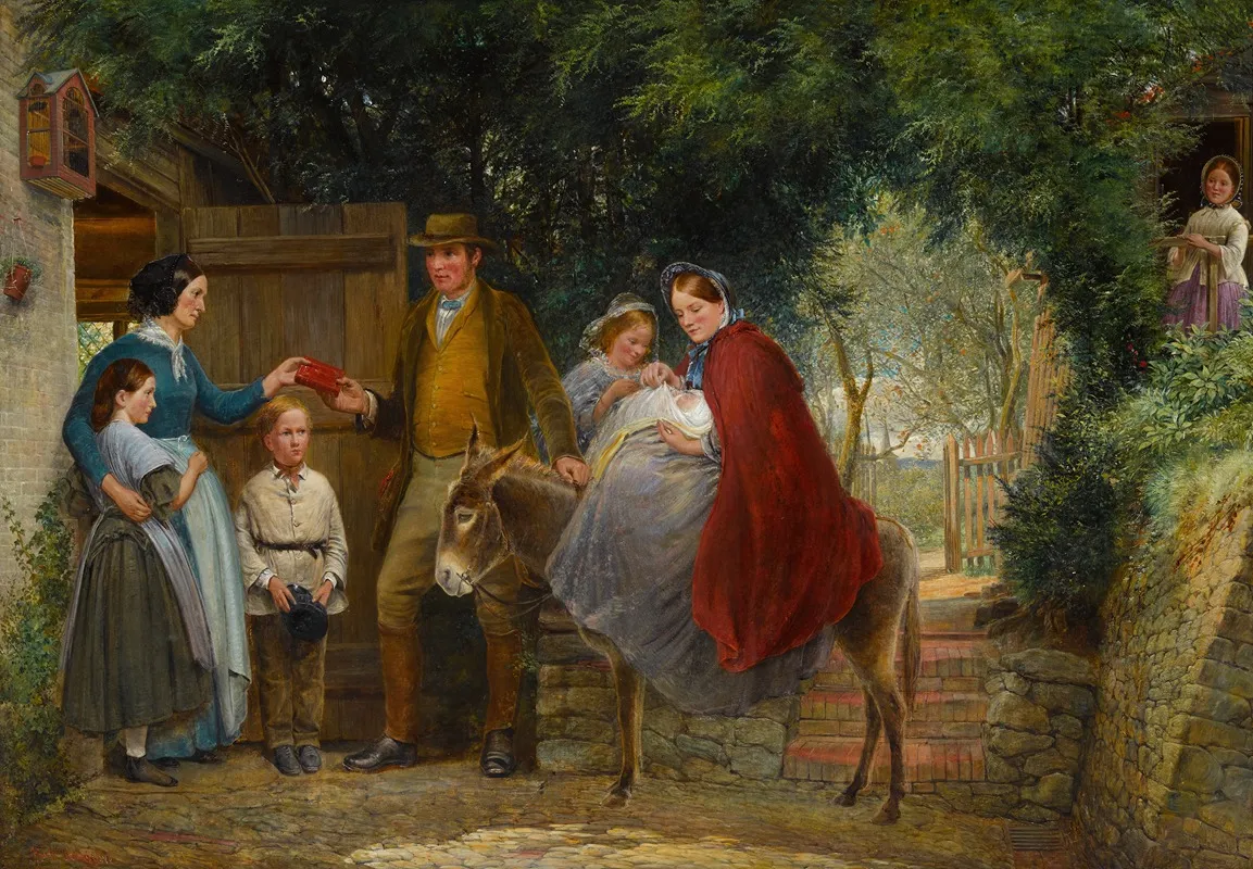 Starting For The Christening Wall Art by Richard Redgrave - High-Resolution Digital Print