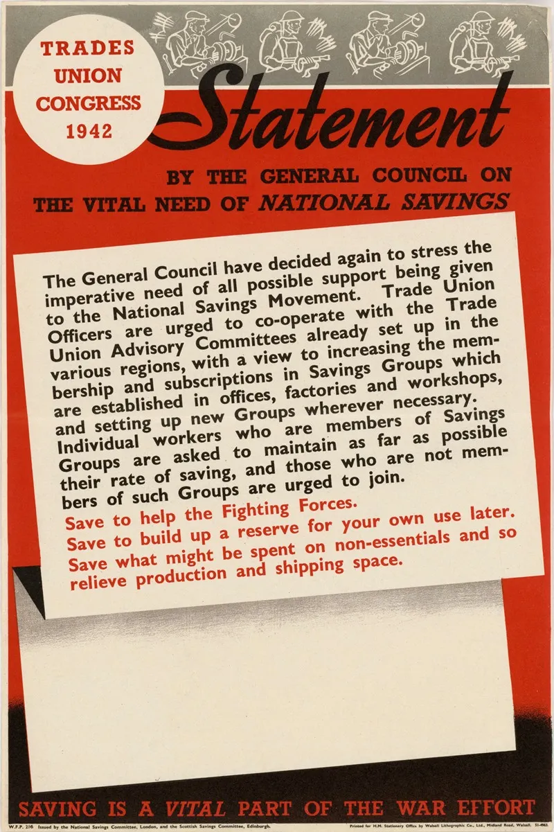 Statement By The General Council On The Vital Need Of National Savings