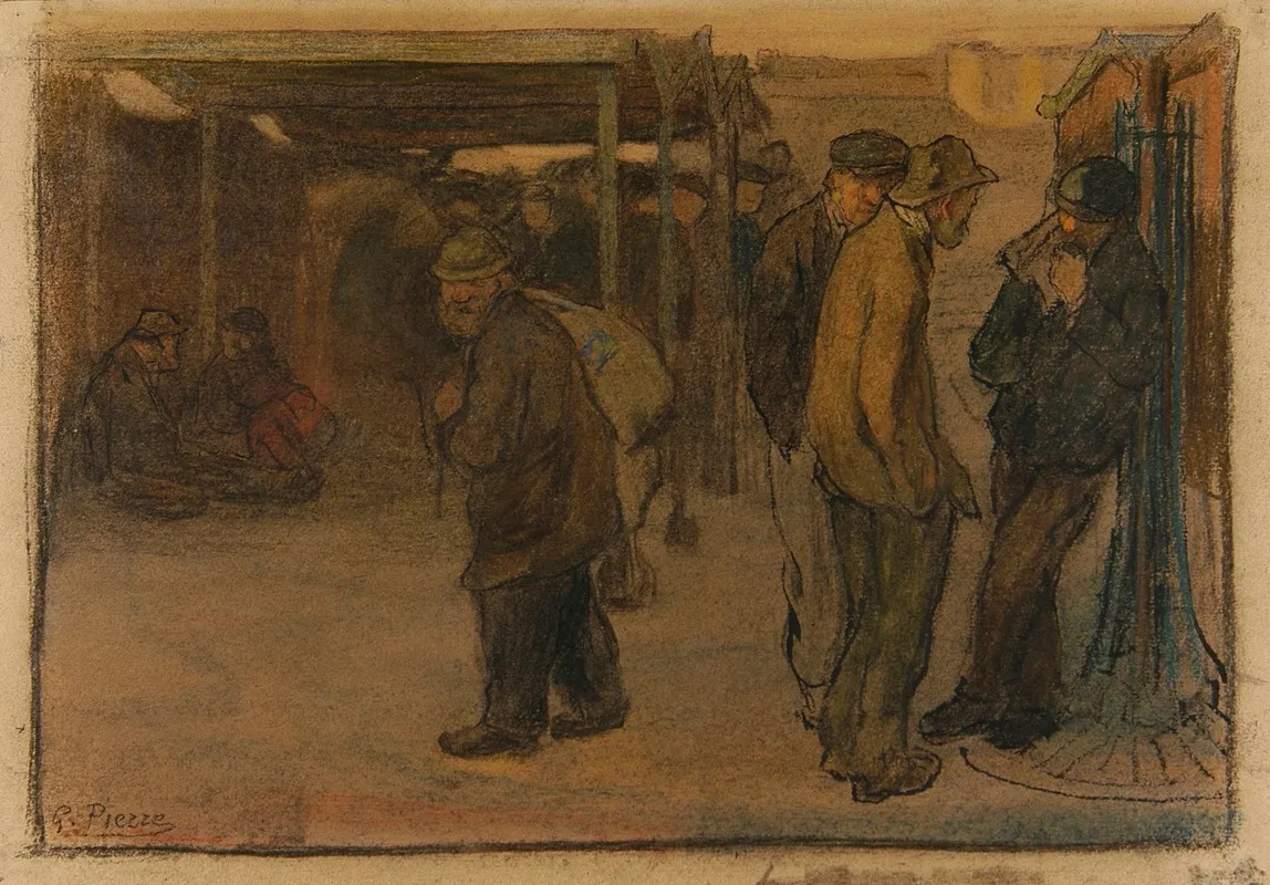 Stationnement Dindigents Devant Un Baraquement Wall Art by Gustave Pierre - High-Resolution Digital Print