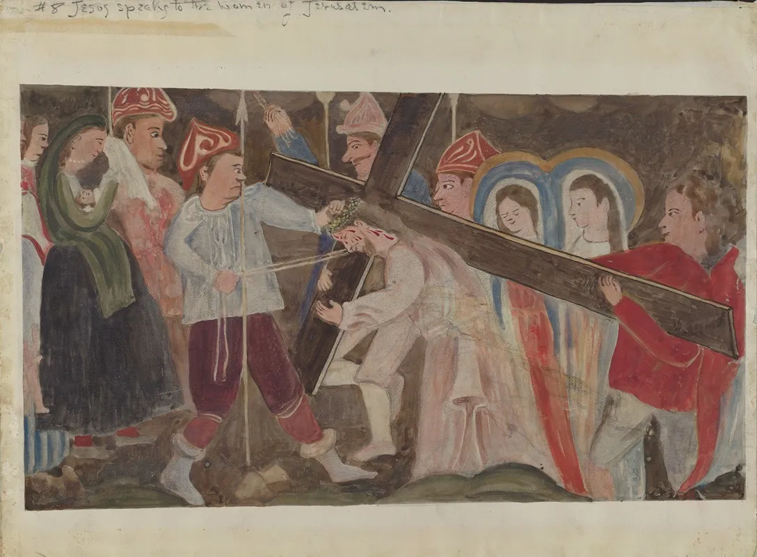 Stations Of The Cross No 8 Jesus Speaks To The Women Of Jerusalem