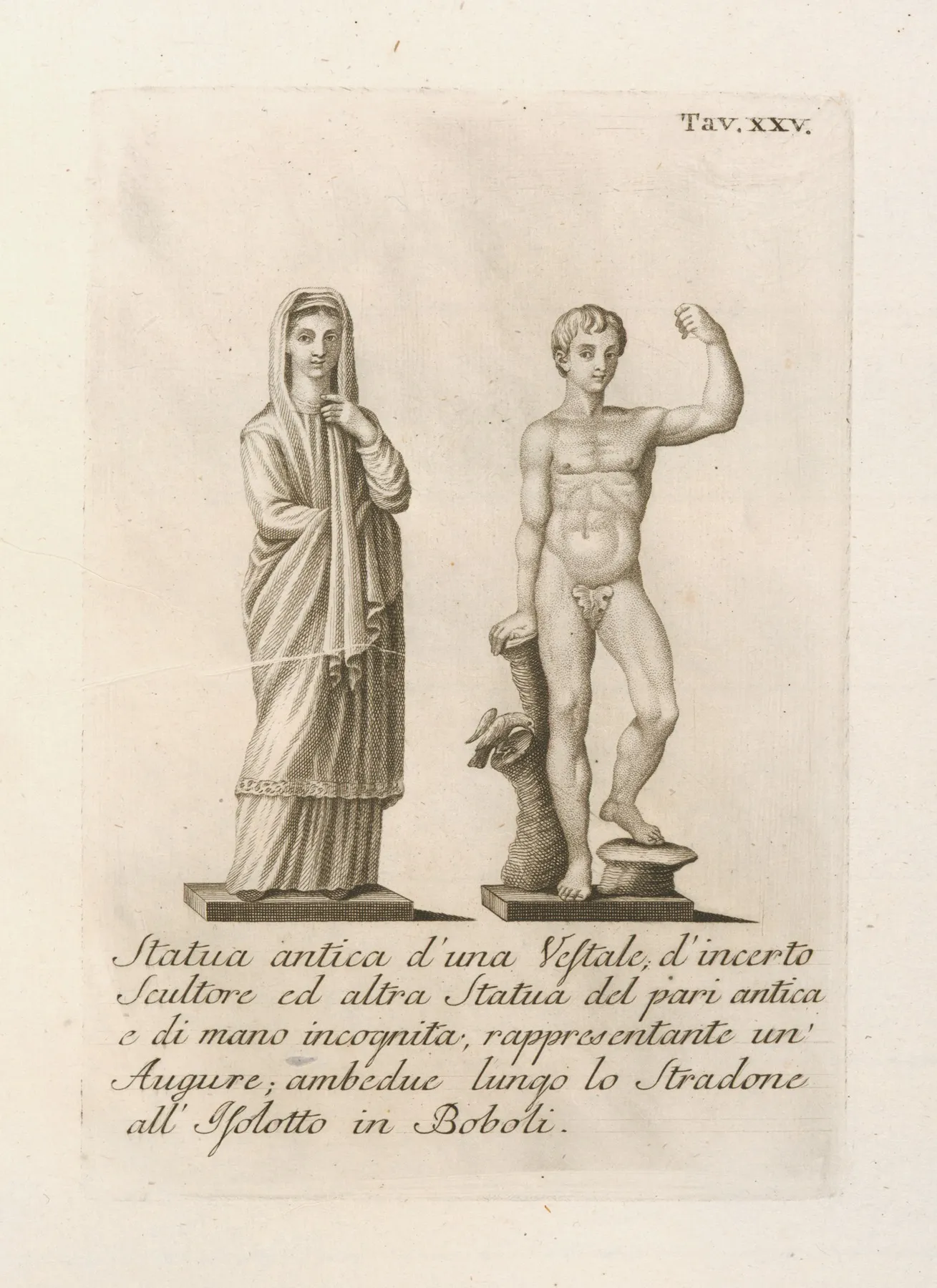 Statua Antica Duna Vestale Dincerto Wall Art by Gaetano Vascellini - High-Resolution Digital Print