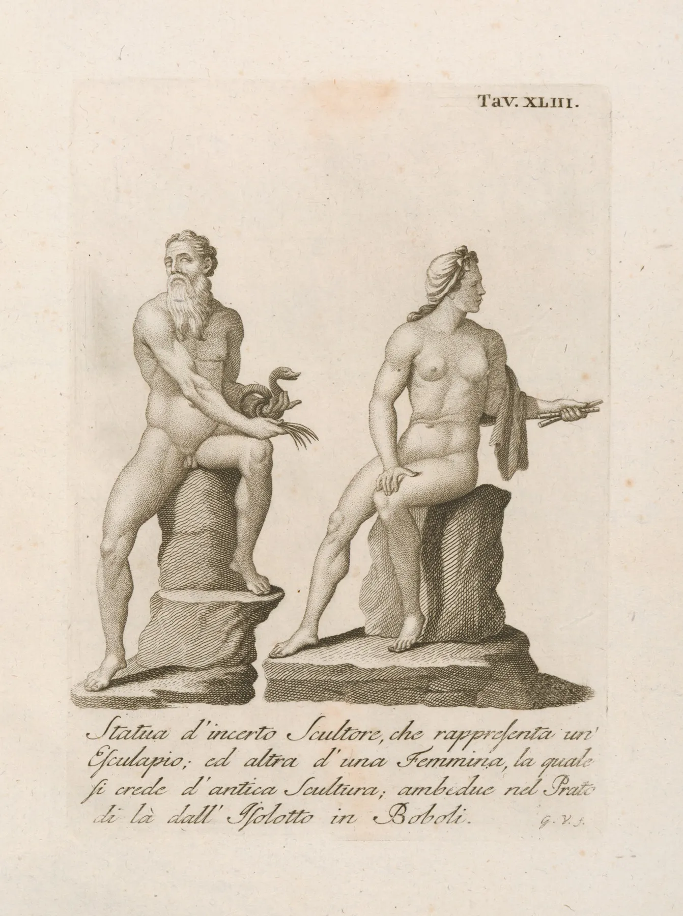 Statua Dincerto Scultore Wall Art by Gaetano Vascellini - High-Resolution Digital Print
