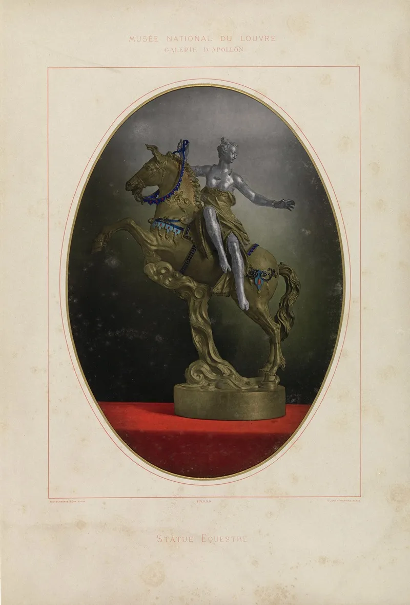 Statue Equestre Wall Art by Léon Vidal - High-Resolution Digital Print