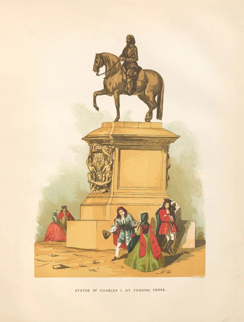 Statue Of Charles I At Charing Cross Wall Art by Charles Knight - High-Resolution Digital Print