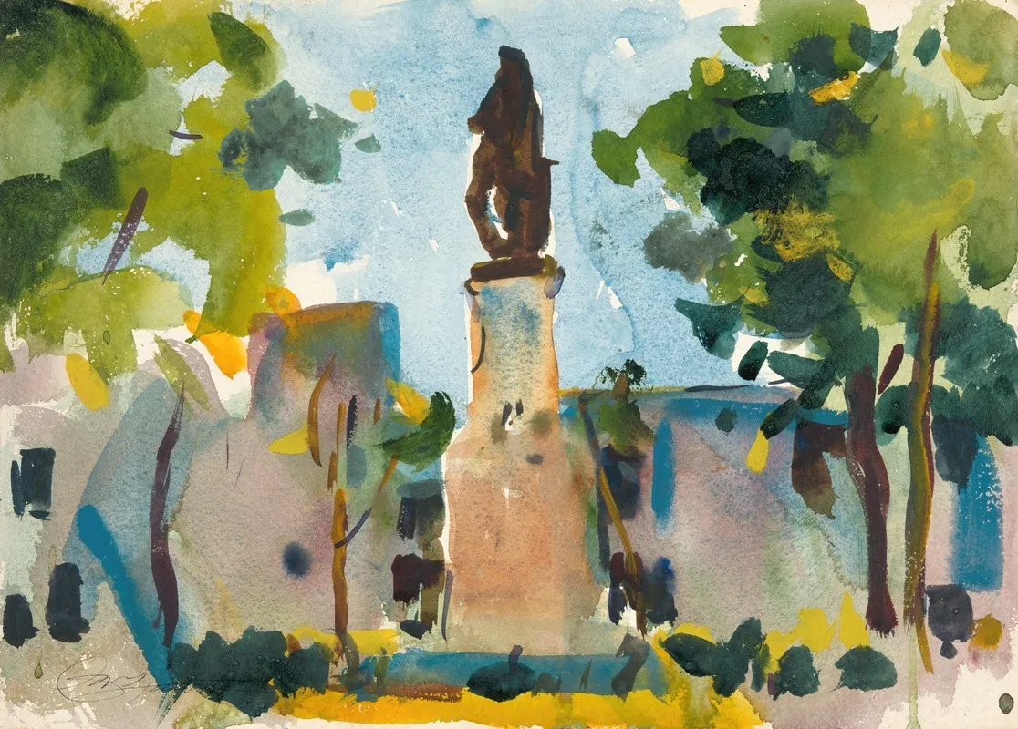 Statue Of Murillo Seville
