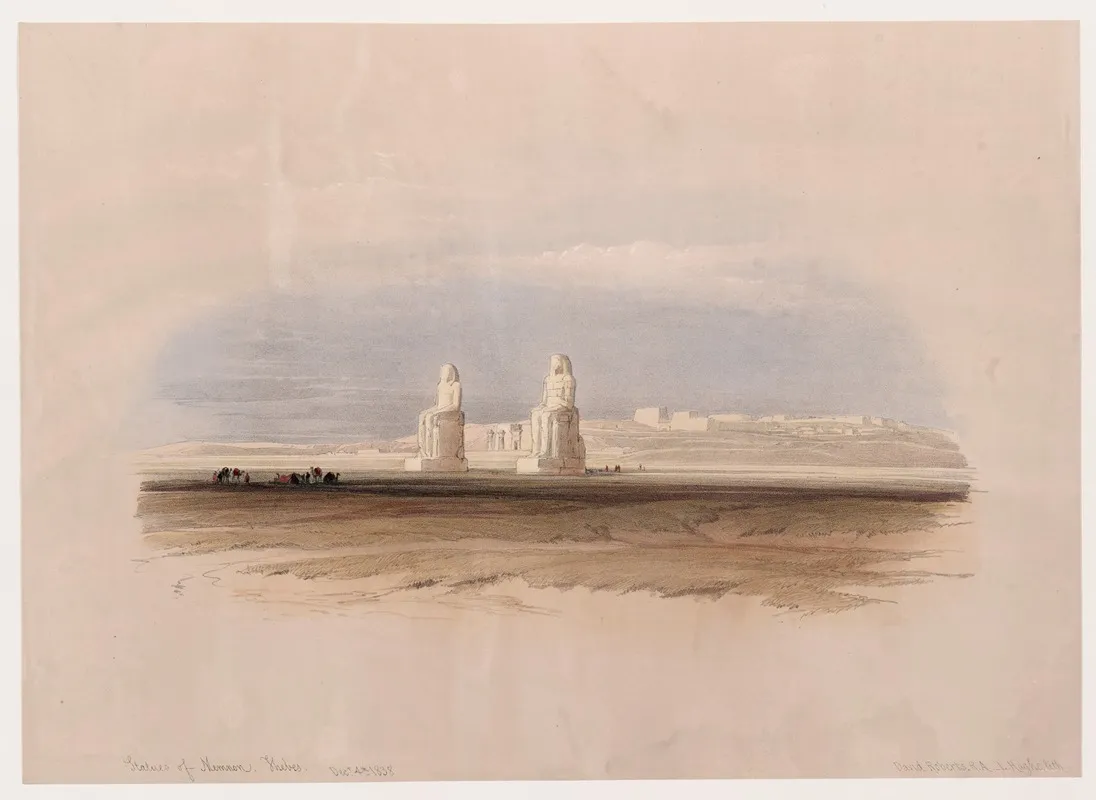 Statues Of Memnon Thebes Dec 4th 1838