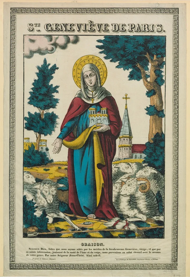 Ste Genevieve De Paris Wall Art by Imp. Pellerin &amp; Cie - High-Resolution Digital Print