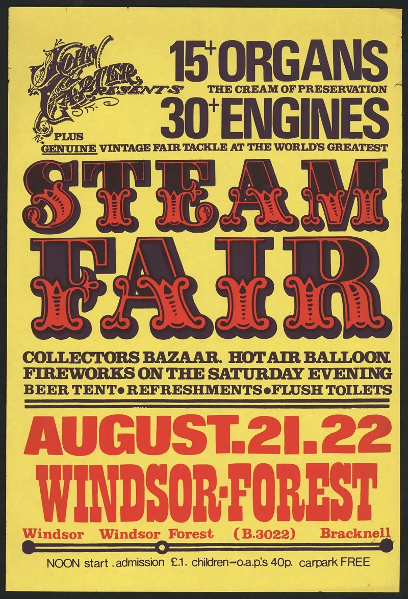 Steam Fair August 21 22 Windsor Forest