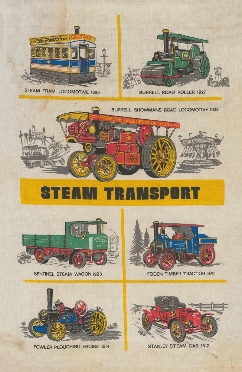 Steam Transport Wall Art by Anonymous - High-Resolution Digital Print