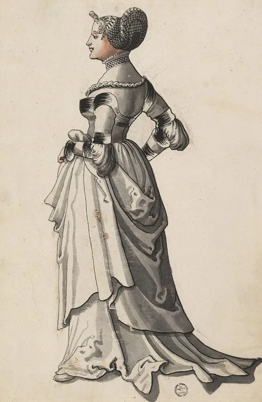Stehende Dame Im Profil Wall Art by Carl Von Aegeri - High-Resolution Digital Print