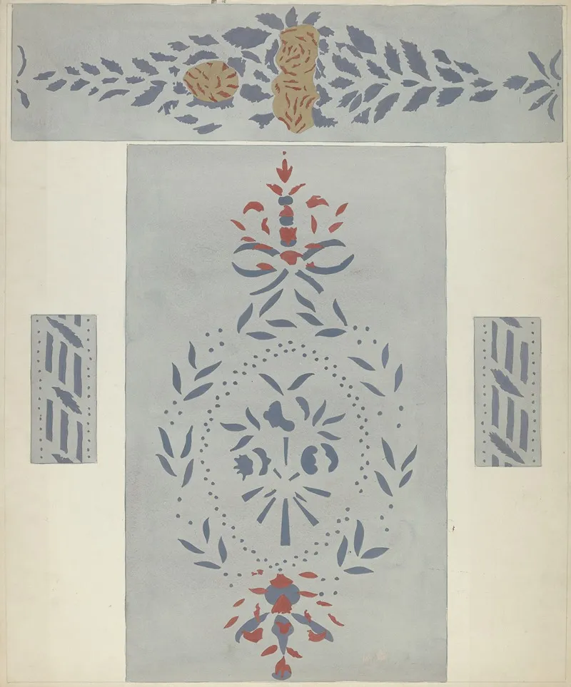 Stencilled Wall Detail