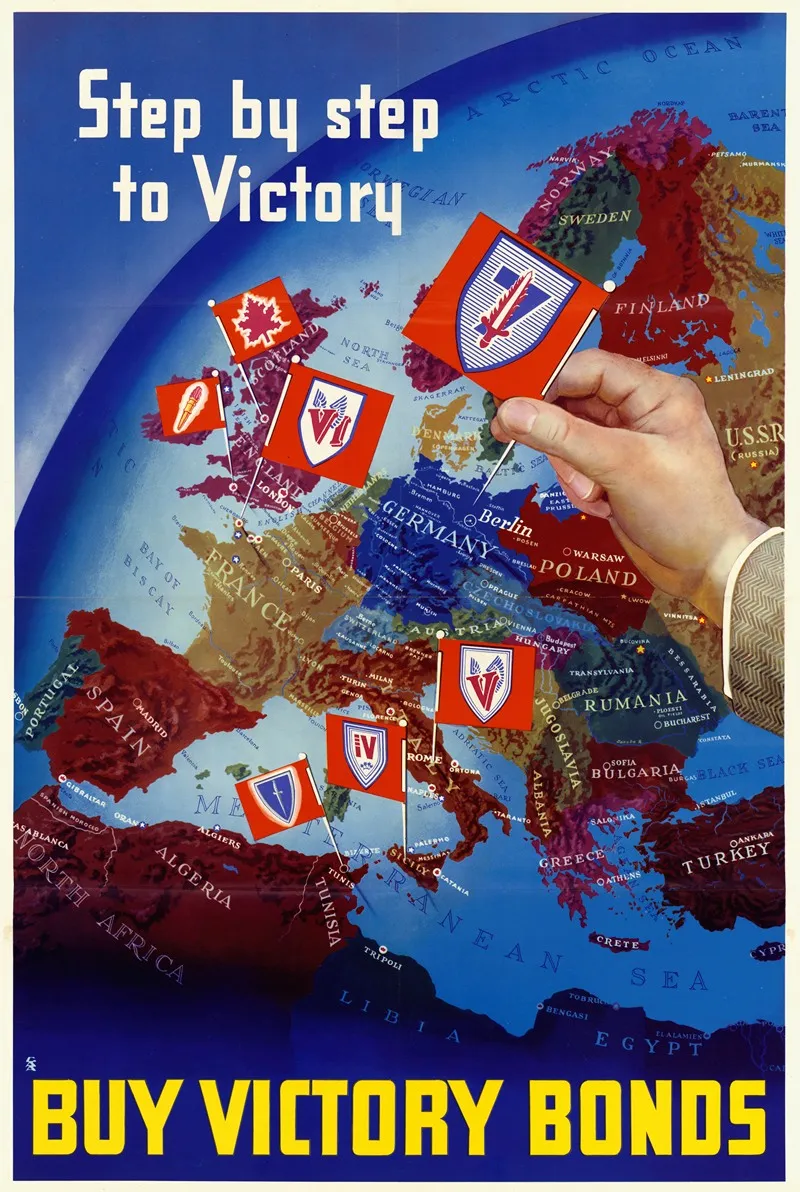 Step By Step To Victory Buy Victory Bonds Wall Art by Anonymous - High-Resolution Digital Print