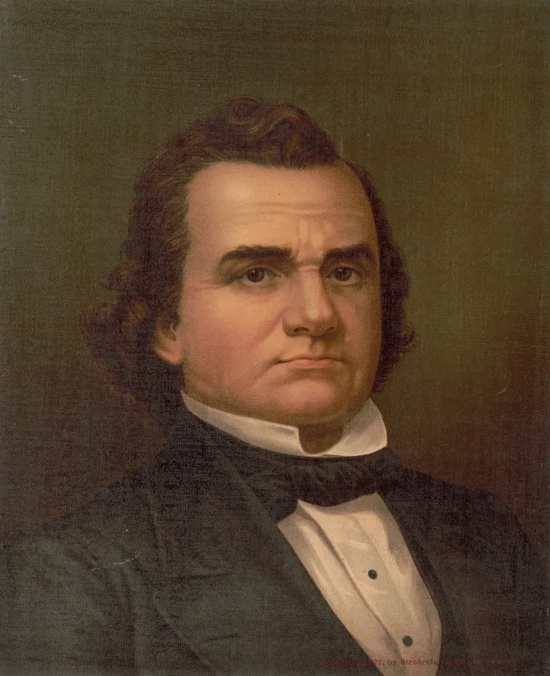 Stephen A Douglas Bust Portrait Facing Front