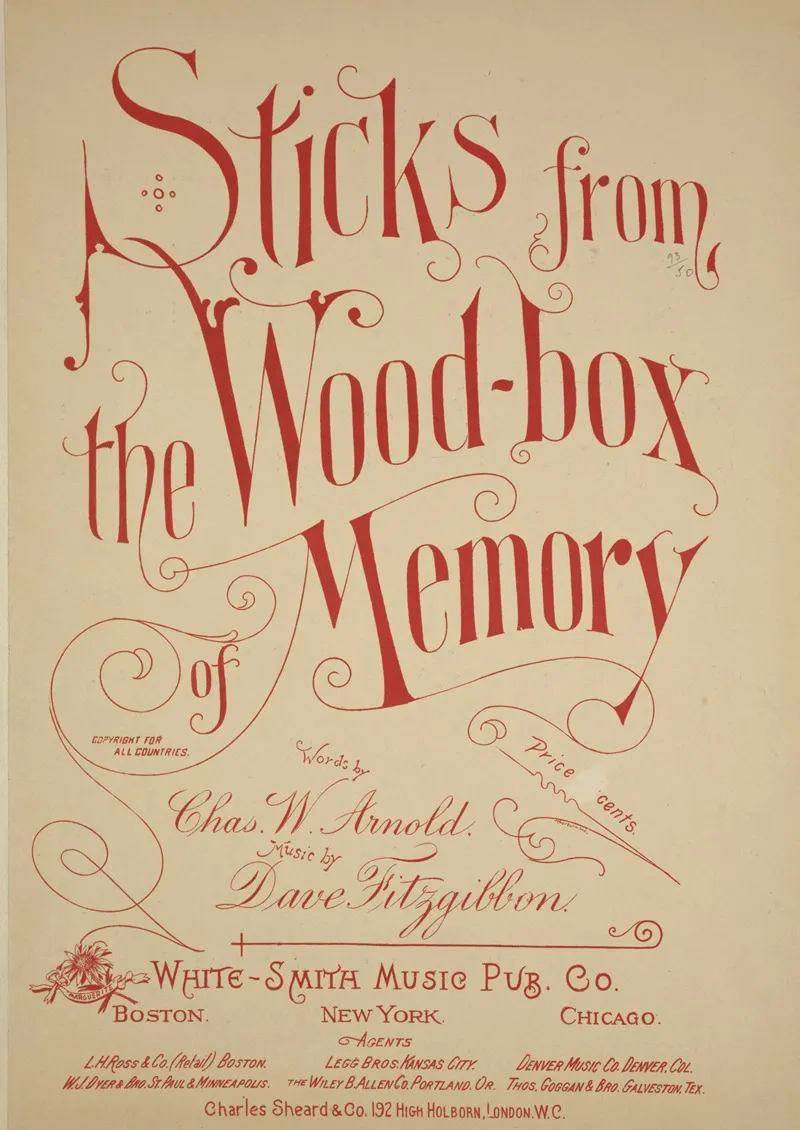 Sticks From The Wood Box Memory Wall Art by Anonymous - High-Resolution Digital Print
