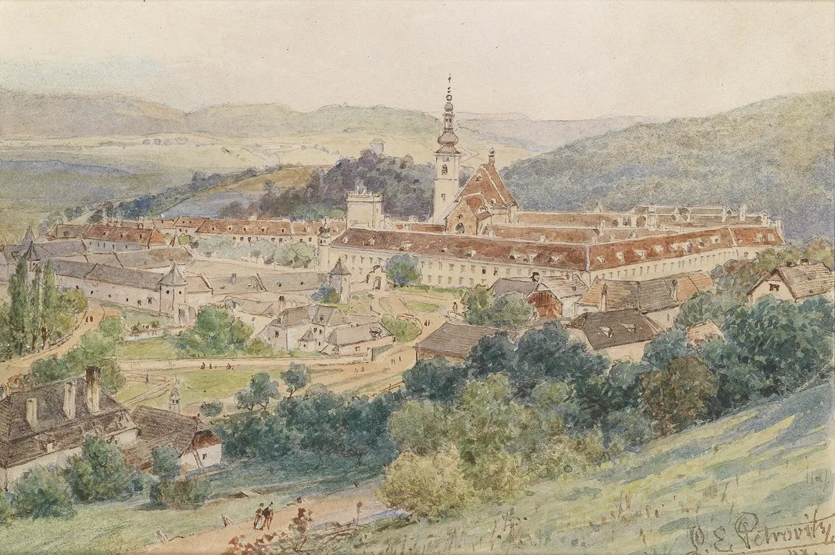 Stift Heiligenkreuz Wall Art by Ladislaus Eugen Petrovits - High-Resolution Digital Print