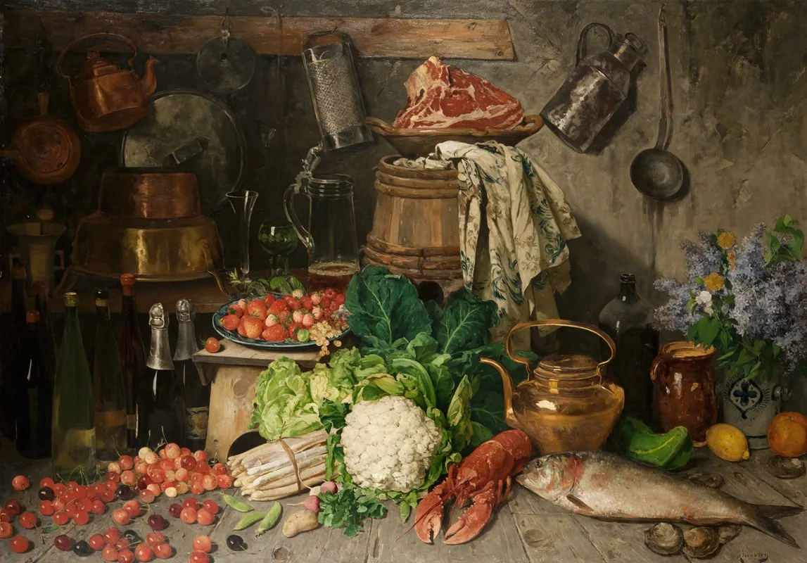 Still Life 118 Wall Art by August Jernberg - High-Resolution Digital Print