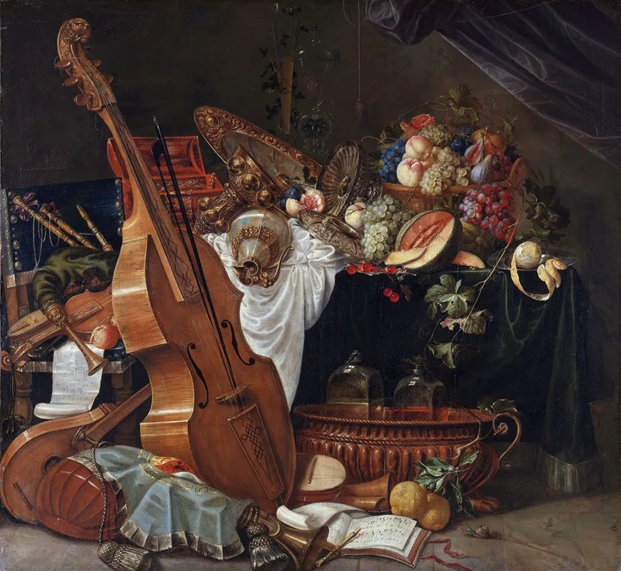 Still Life 16 Wall Art by Johann Friedrich Grueber - High-Resolution Digital Print