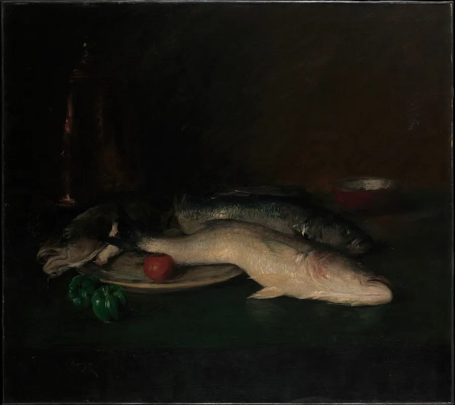 Still Life Fish Wall Art by William Merritt Chase - High-Resolution Digital Print