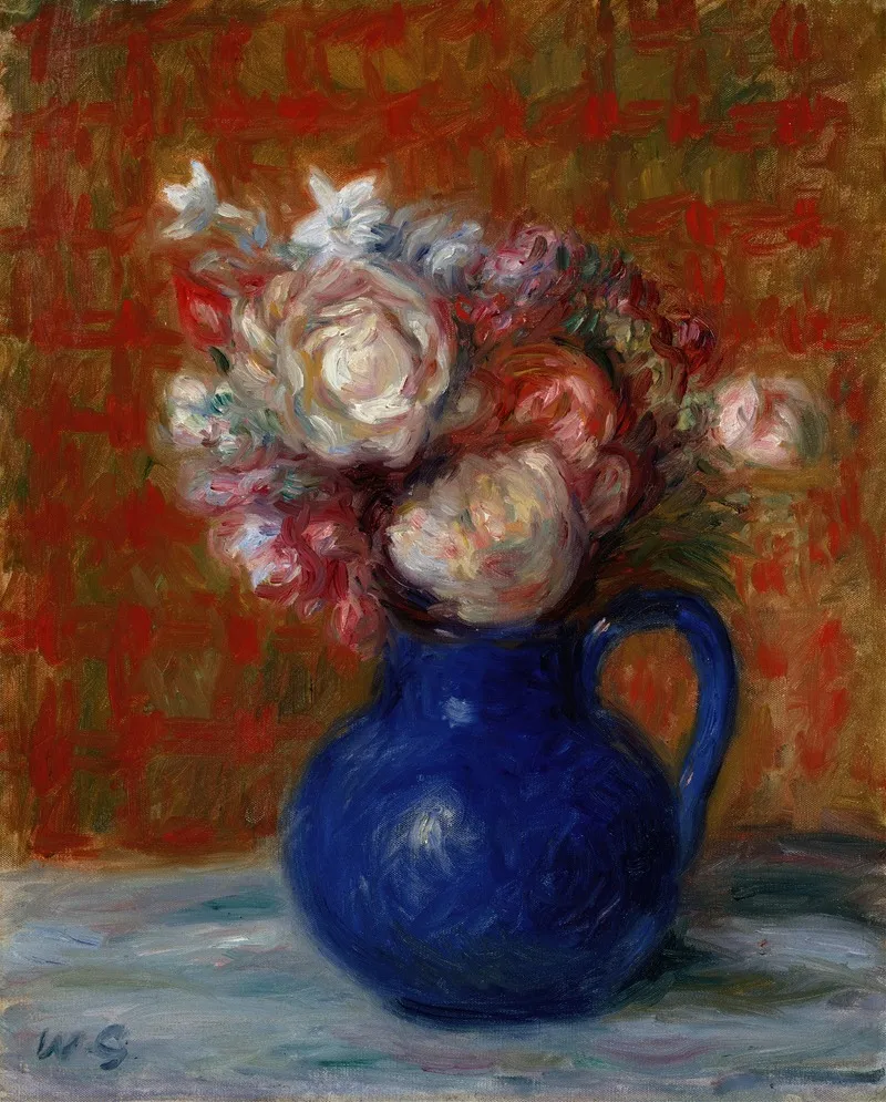 Still Life French Bouquet Wall Art by William James Glackens - High-Resolution Digital Print