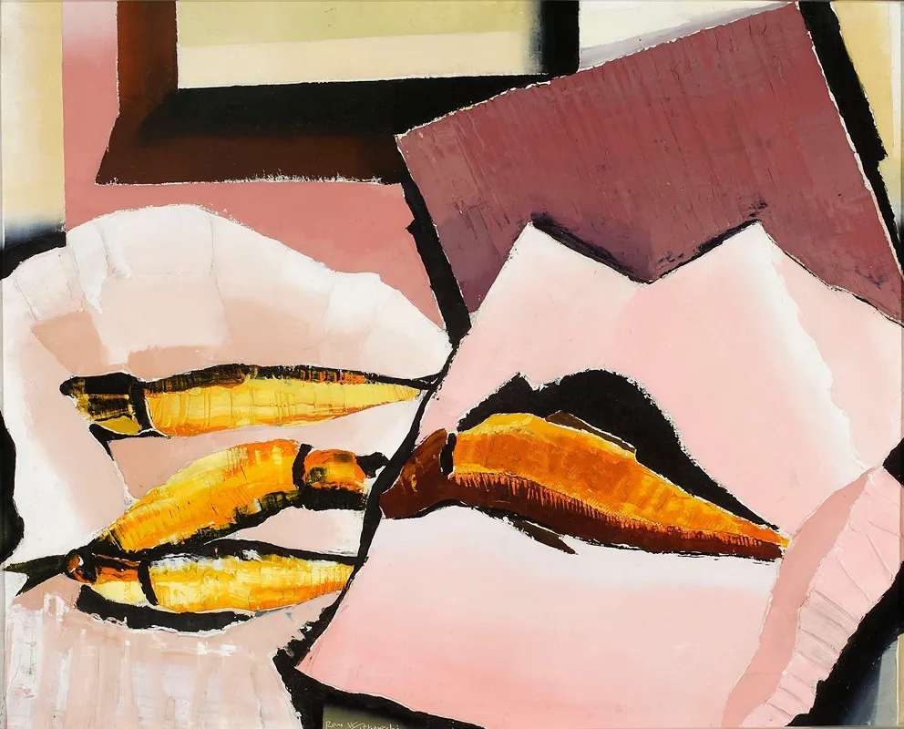 Still Life Herrings 2 Wall Art by Romuald Kamil Witkowski - High-Resolution Digital Print