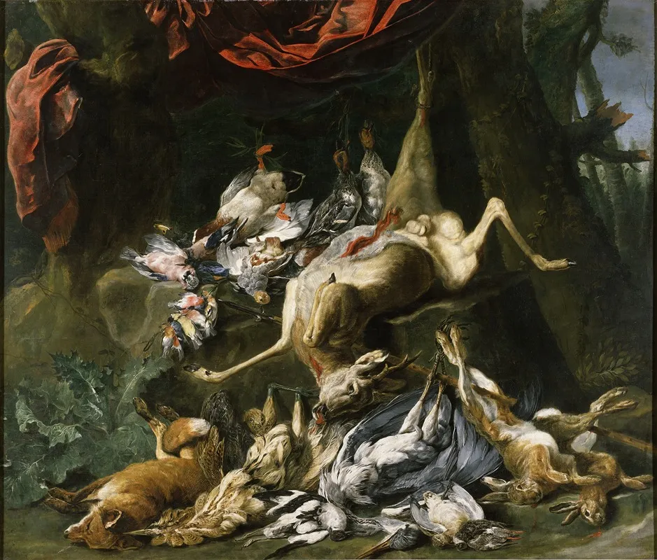 Still Life Of Abundant Game Wall Art by Jan Fyt - High-Resolution Digital Print