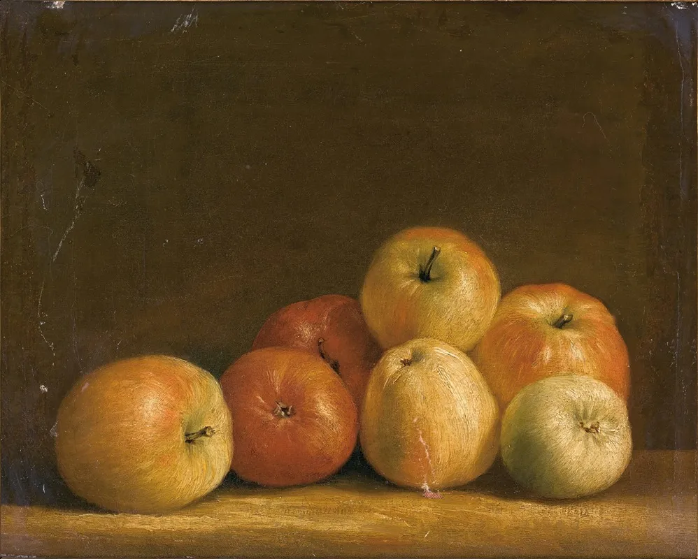 Still Life Of Apples 2 Wall Art by Continental School - High-Resolution Digital Print