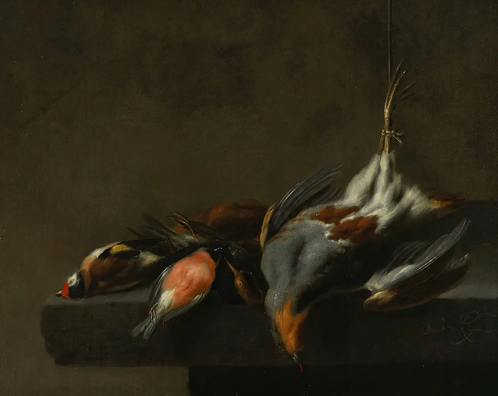 Still Life Of Dead Birds Wall Art by Jan Vonck - High-Resolution Digital Print
