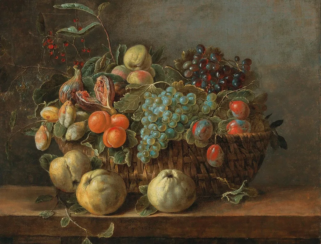 Still Life Of Fruit Wall Art by Adriaen van Utrecht - High-Resolution Digital Print