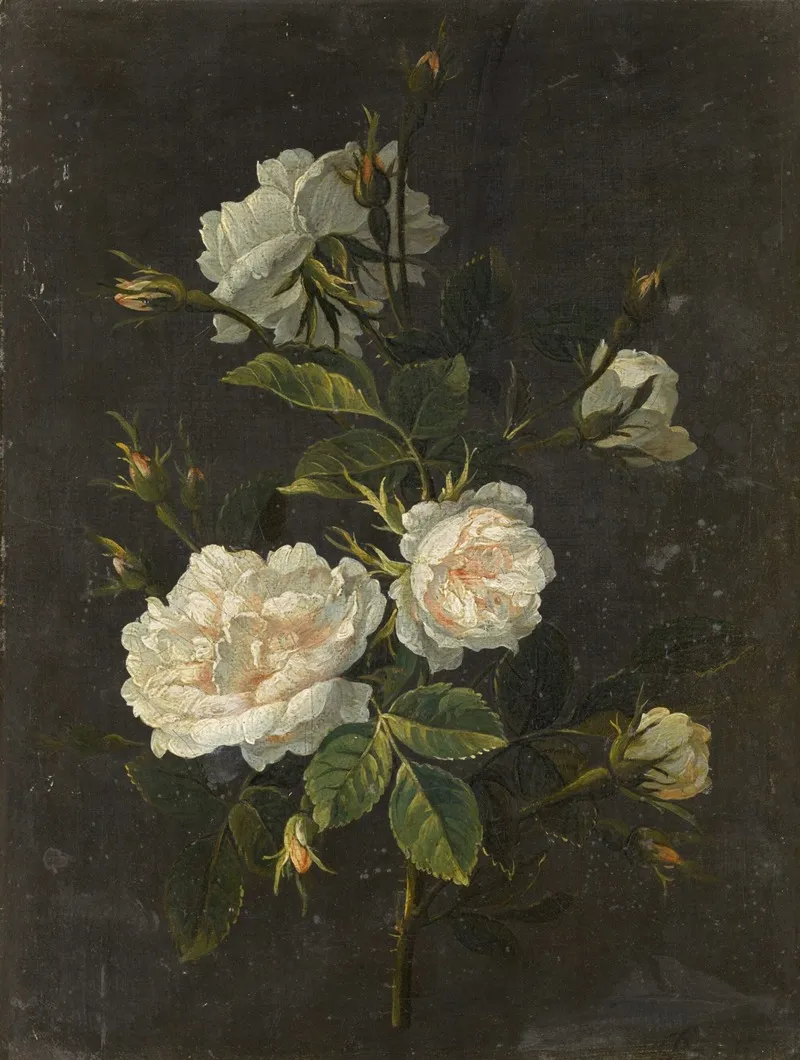 Still Life Of Roses 2 Wall Art by Antoine Monnoyer - High-Resolution Digital Print