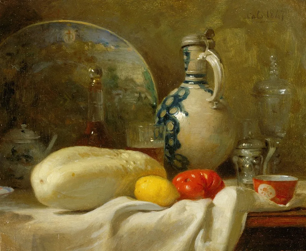 Still Life With A Cucumber And A Pitcher