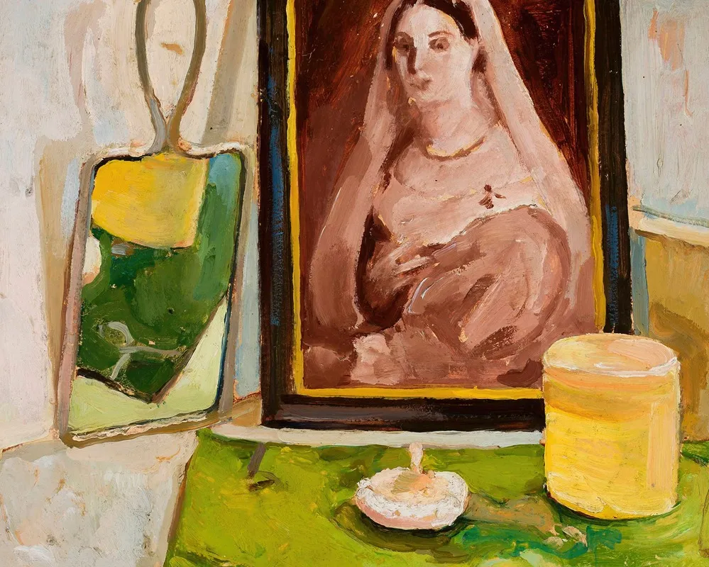 Still Life With A Portrait Wall Art by Zygmunt Waliszewski - High-Resolution Digital Print