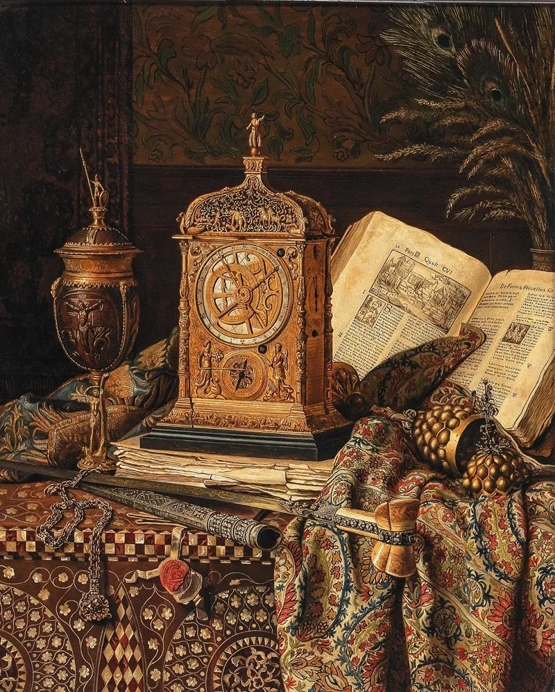 Still Life With Antiques 2 Wall Art by Max Schödl - High-Resolution Digital Print