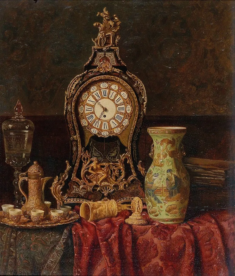 Still Life With Antiques Wall Art by Max Schödl - High-Resolution Digital Print