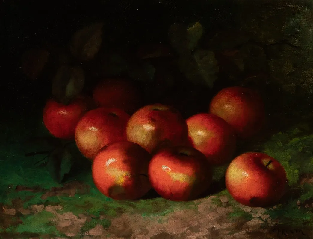 Still Life With Apples 11 Wall Art by Carducius Plantagenet Ream - High-Resolution Digital Print
